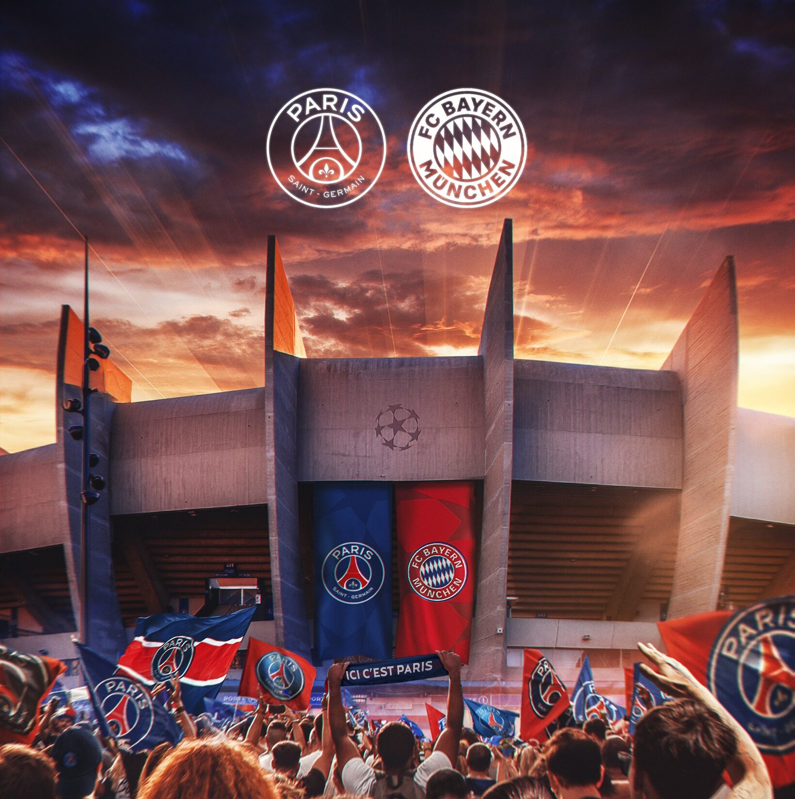 Tayangan Live PSG vs Bayern