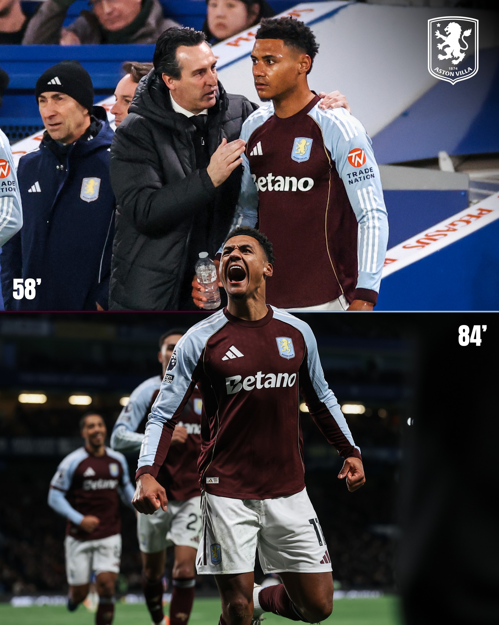 Pertandingan Chelsea vs Aston Villa