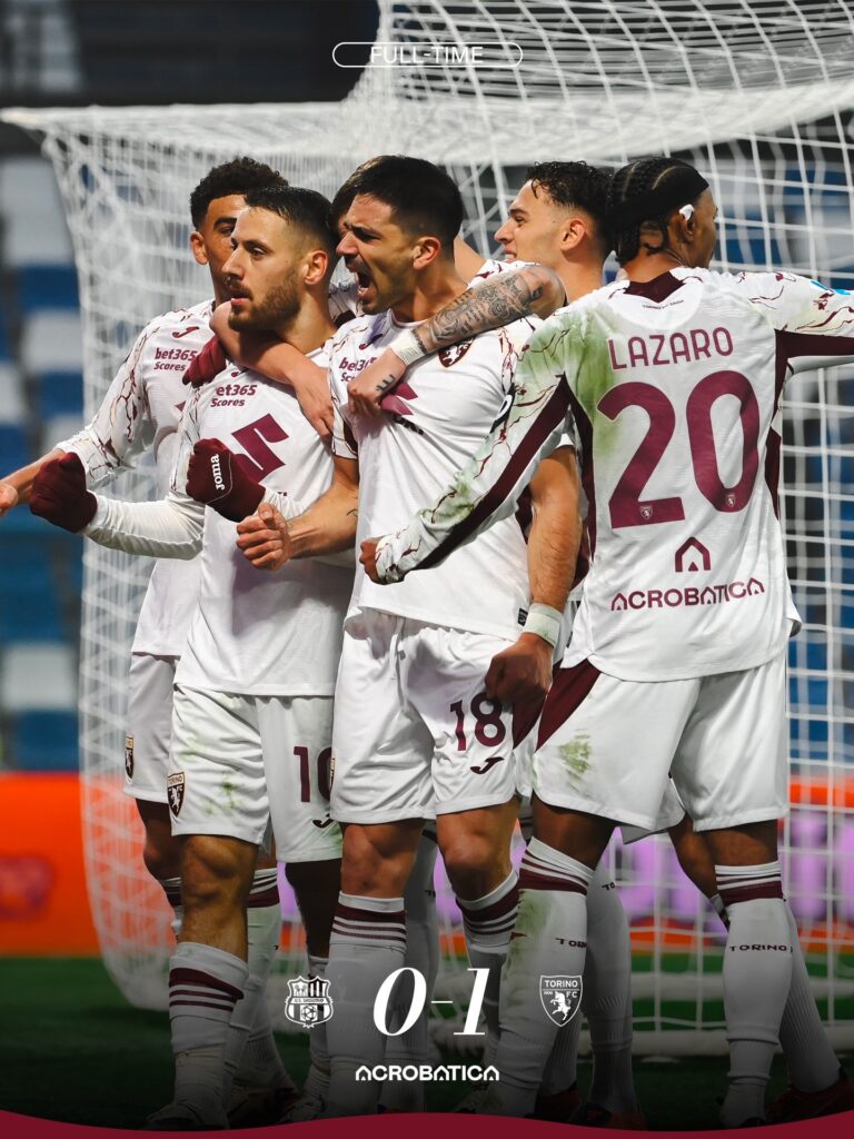 Hasil Pertandingan Sassuolo vs Torino